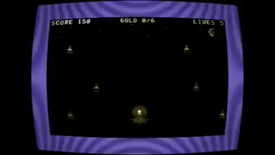 Night Runner gameplay: a runner digs holes to trap guards on a C64-style level